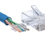 CAT6 UTP pistik solid 50" gold plating 2-osaline