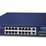 16-Port 10/100/1000T 802.3at POE+2-Port SFP Switch 185W GSD-2022P
