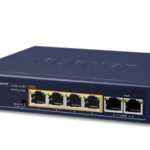 4-Port 10/100/1000T 802.3at POE + 2-Port 10/100/1000T 55W POE budget
