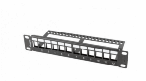 10" patch paneel 12-port 1U tühi