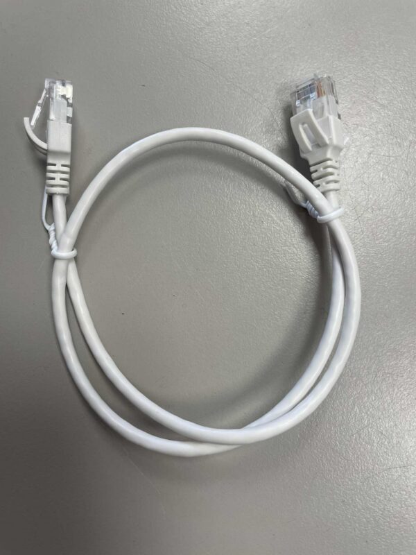 CAT6A SLIM patch cord vask 2m valge