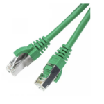 CAT6A S/FTP patch kaabel vask LSZH 0,5m roheline
