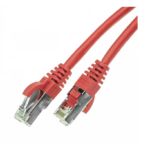 CAT6A S/FTP patch kaabel vask LSZH 0,25m punane